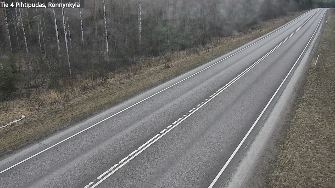Weather Camera Image Road 4 Pihtipudas, Rönnynkylä, Pihtipudas, Keski-Suomi