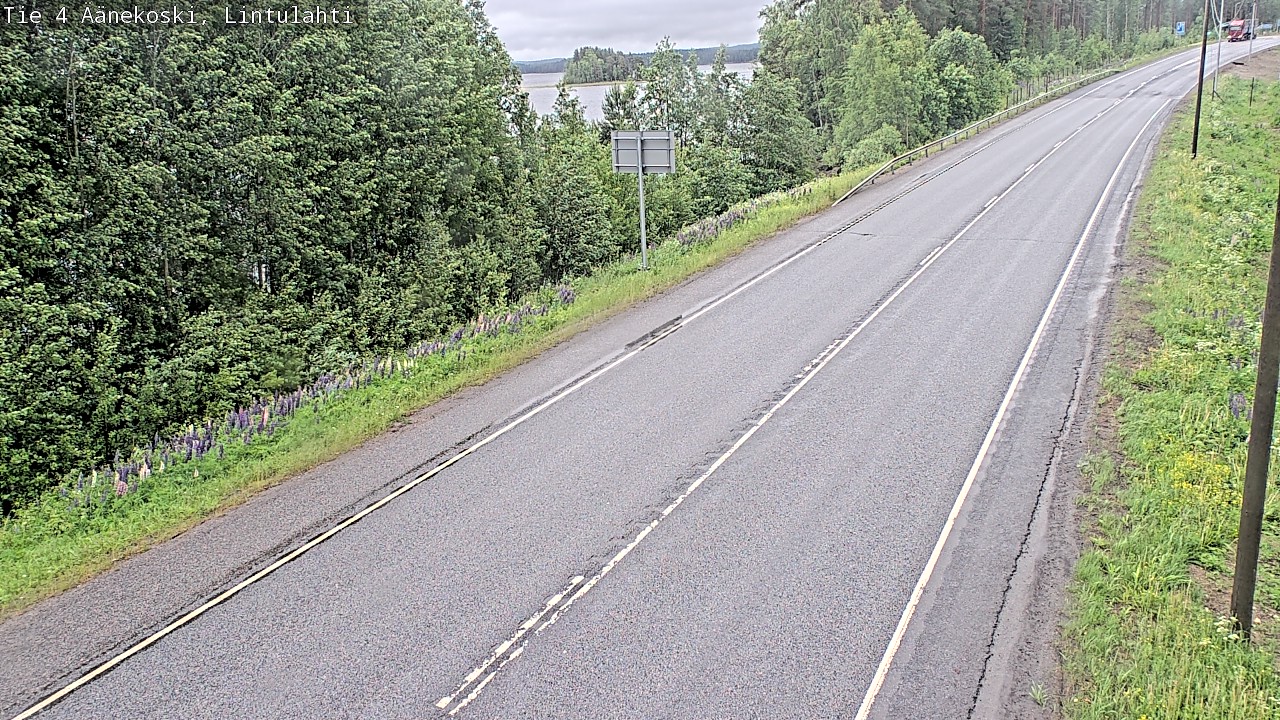 Weather Camera Image Väg 4 Äänekoski, Lintulahti, Äänekoski, Keski-Suomi