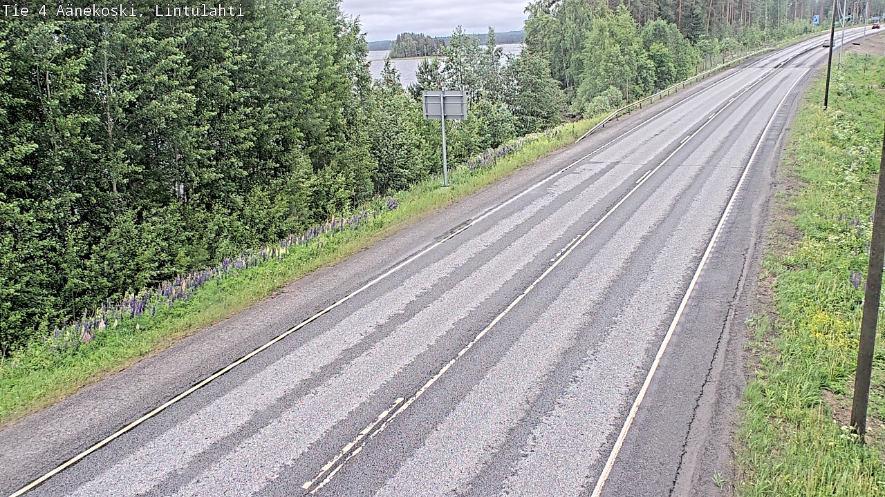Weather Camera Image Väg 4 Äänekoski, Lintulahti, Äänekoski, Keski-Suomi