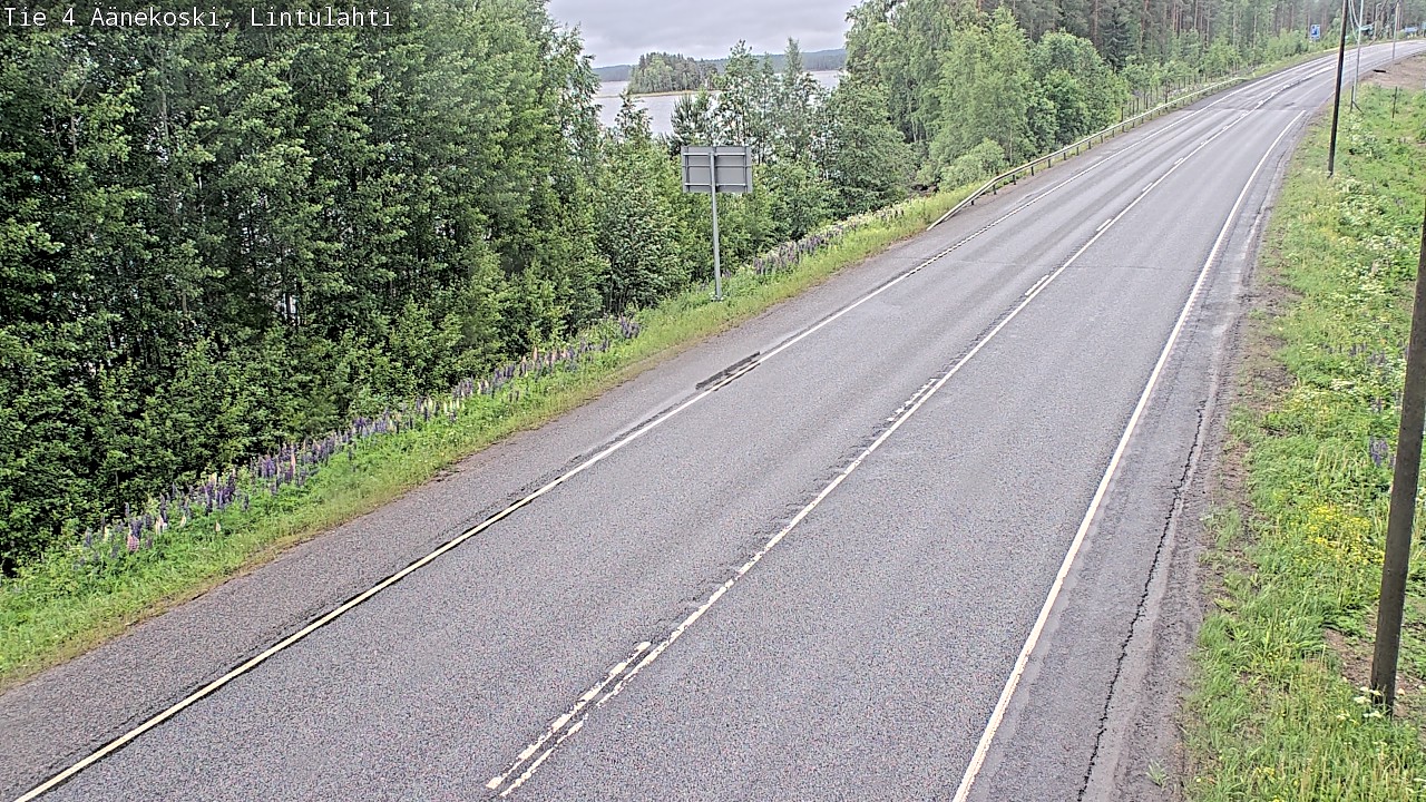 Weather Camera Image Väg 4 Äänekoski, Lintulahti, Äänekoski, Keski-Suomi