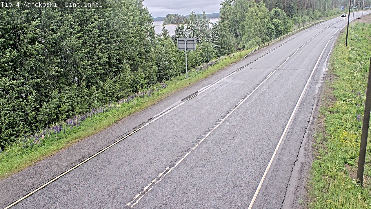 Weather Camera Image Väg 4 Äänekoski, Lintulahti, Äänekoski, Keski-Suomi