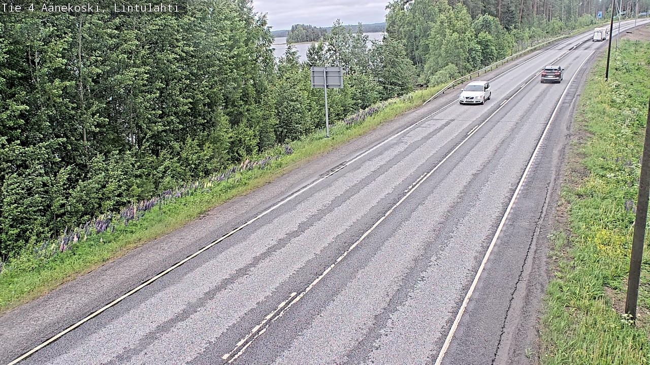 Weather Camera Image Väg 4 Äänekoski, Lintulahti, Äänekoski, Keski-Suomi