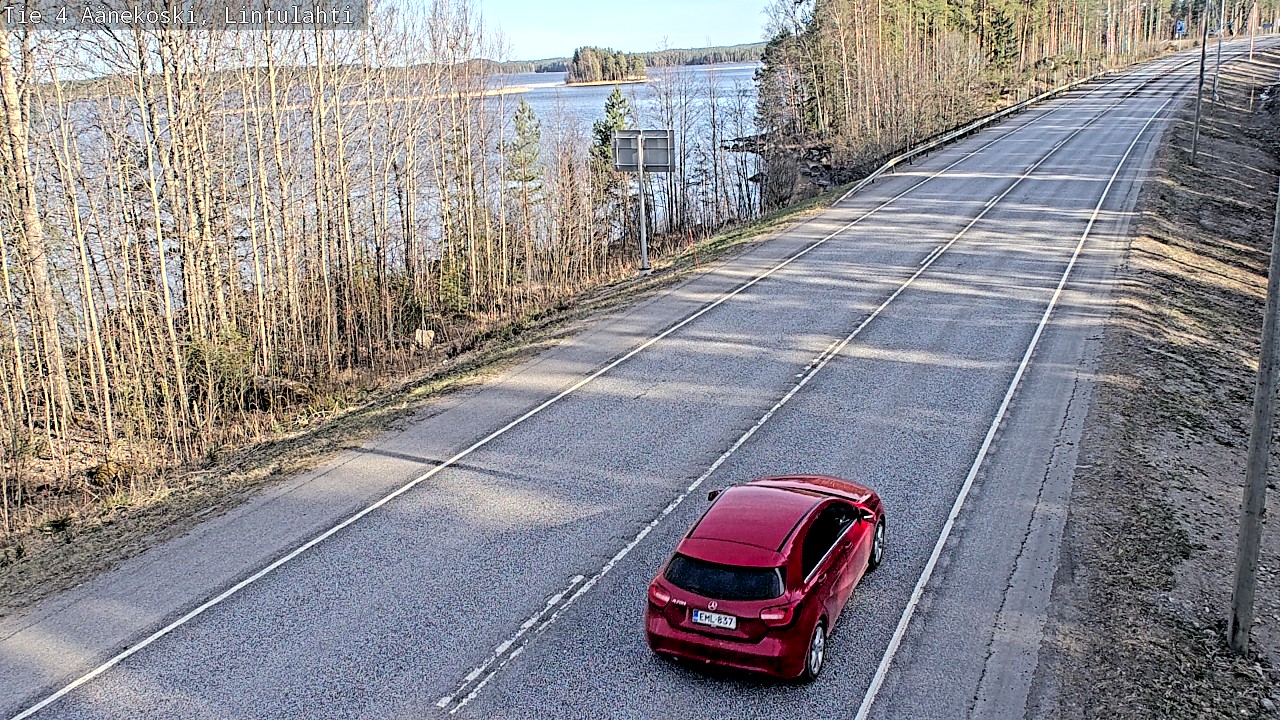 Weather Camera Image Väg 4 Äänekoski, Lintulahti, Äänekoski, Keski-Suomi