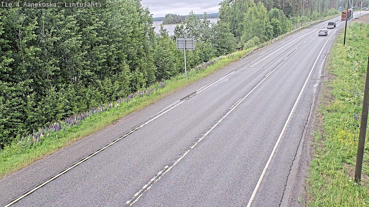 Weather Camera Image Väg 4 Äänekoski, Lintulahti, Äänekoski, Keski-Suomi