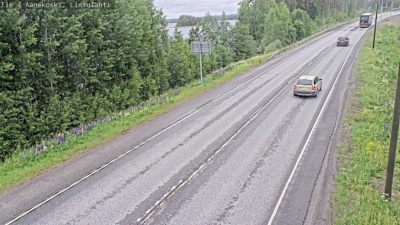 Weather Camera Image Väg 4 Äänekoski, Lintulahti, Äänekoski, Keski-Suomi