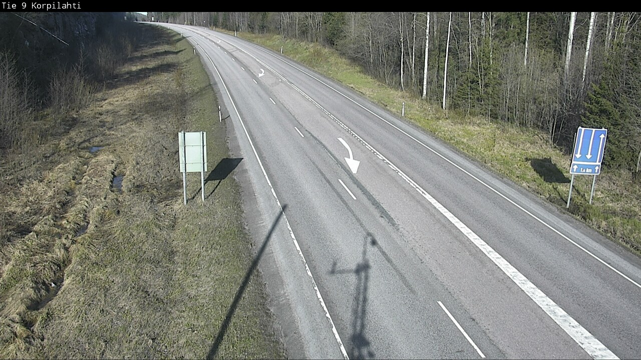 Weather Camera Image Road 9  Jyväskylä, Korpilahti, Jyväskylä, Keski-Suomi