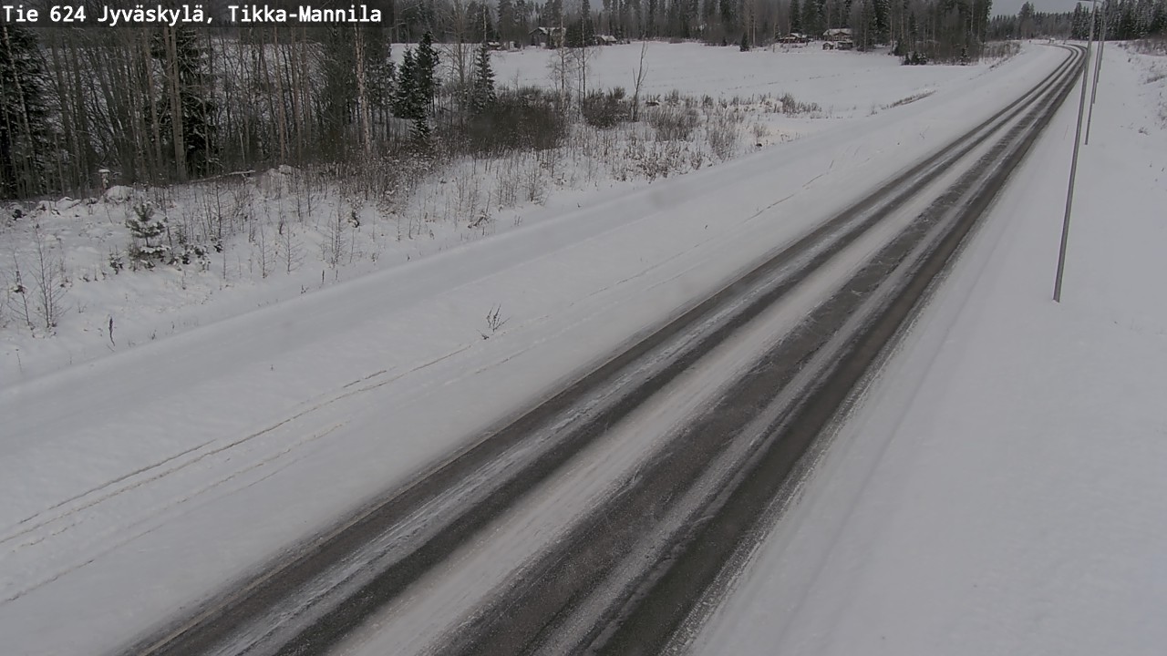 Kelikamerat Kuva Tie 624 Jyväskylä, Tikka-Mannila, Jyväskylä, Keski-Suomi