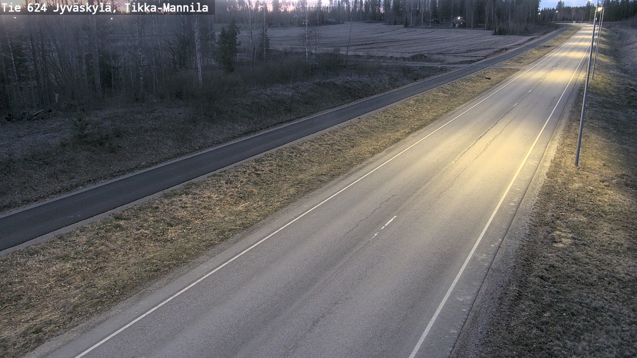 Weather Camera Image Road 624 Jyväskylä, Tikka-Mannila, Jyväskylä, Keski-Suomi