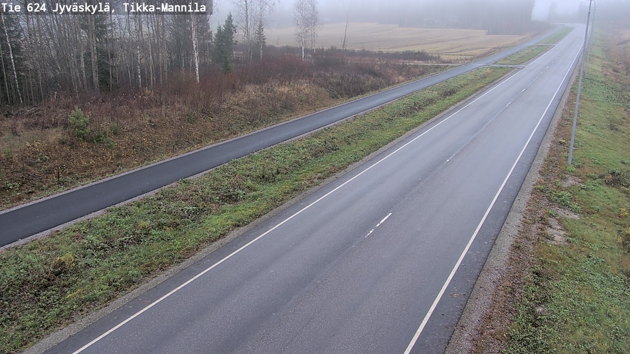Kelikamerat Kuva Tie 624 Jyväskylä, Tikka-Mannila, Jyväskylä, Keski-Suomi
