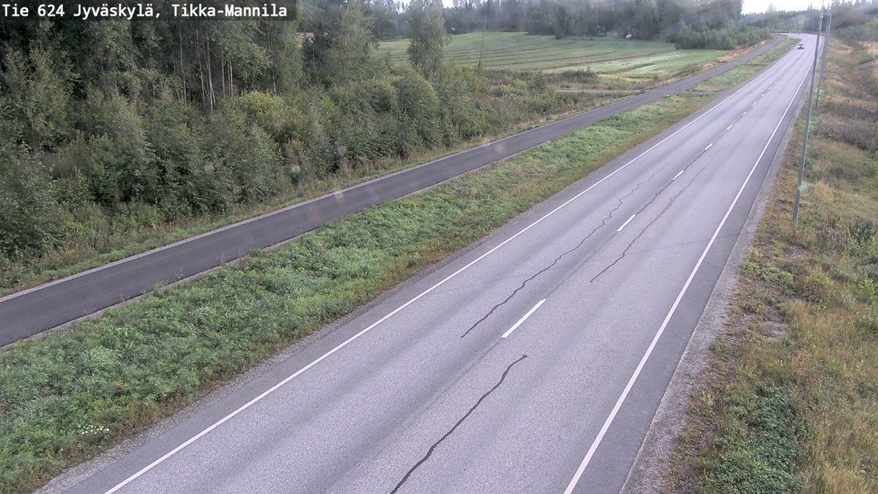 Weather Camera Image Road 624 Jyväskylä, Tikka-Mannila, Jyväskylä, Keski-Suomi