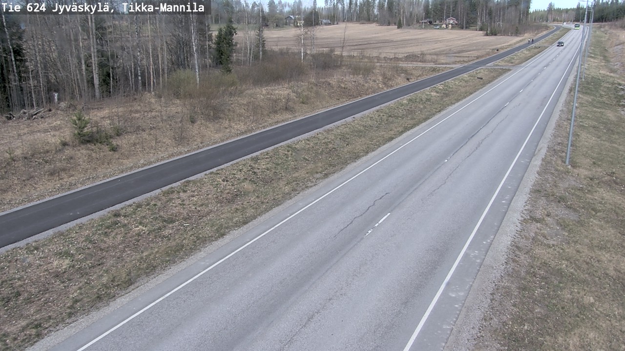 Kelikamerat Kuva Tie 624 Jyväskylä, Tikka-Mannila, Jyväskylä, Keski-Suomi