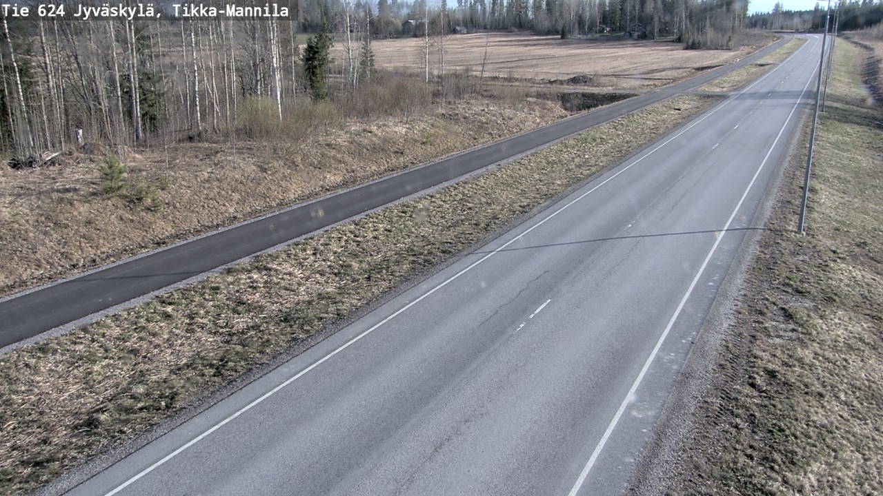 Weather Camera Image Väg 624 Jyväskylä, Tikka-Mannila, Jyväskylä, Keski-Suomi
