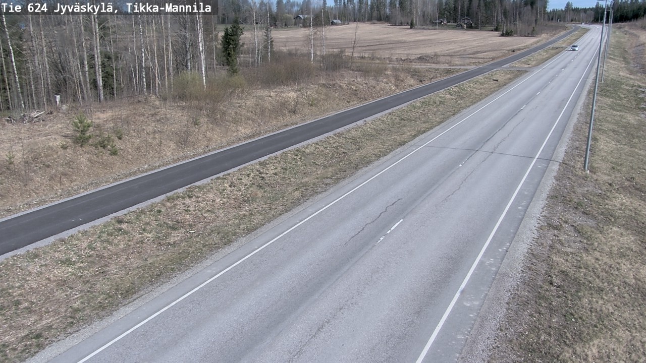 Kelikamerat Kuva Tie 624 Jyväskylä, Tikka-Mannila, Jyväskylä, Keski-Suomi