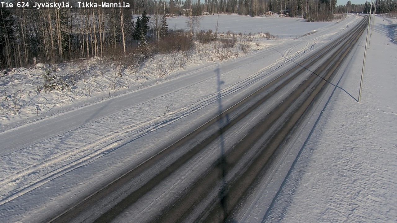 Weather Camera Image Road 624 Jyväskylä, Tikka-Mannila, Jyväskylä, Keski-Suomi