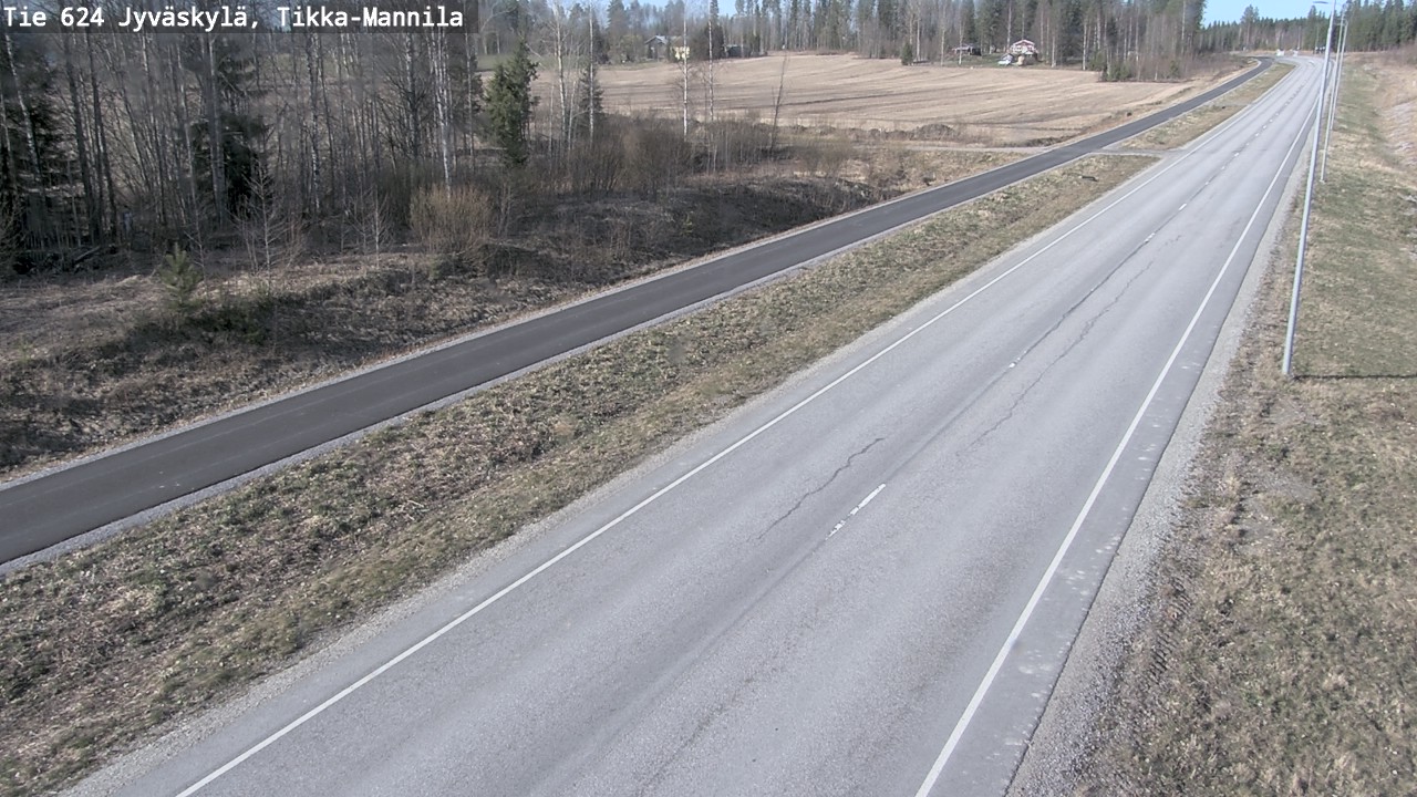 Weather Camera Image Road 624 Jyväskylä, Tikka-Mannila, Jyväskylä, Keski-Suomi