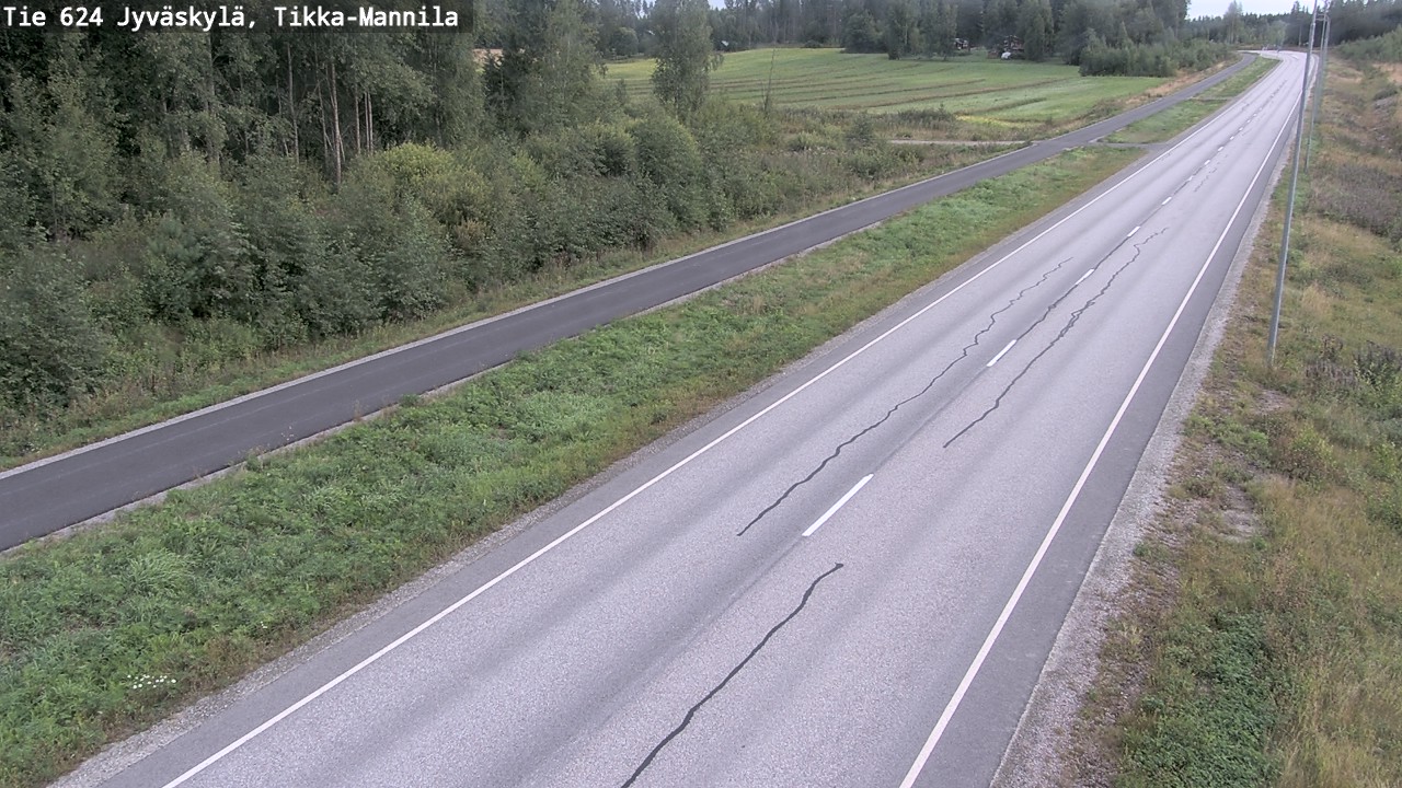 Weather Camera Image Road 624 Jyväskylä, Tikka-Mannila, Jyväskylä, Keski-Suomi