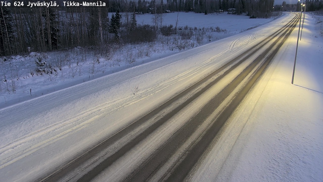 Kelikamerat Kuva Tie 624 Jyväskylä, Tikka-Mannila, Jyväskylä, Keski-Suomi