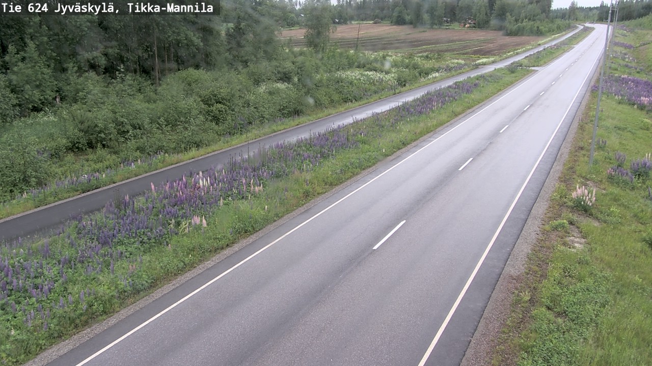 Weather Camera Image Väg 624 Jyväskylä, Tikka-Mannila, Jyväskylä, Keski-Suomi