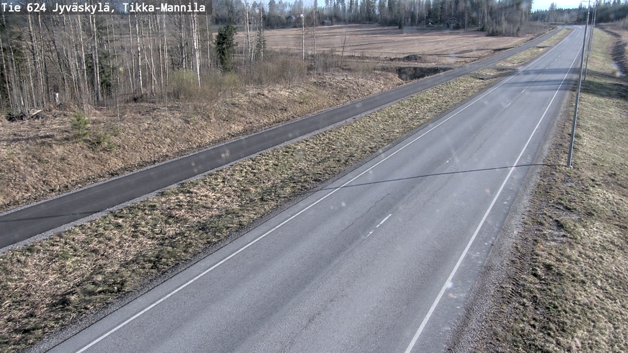 Weather Camera Image Väg 624 Jyväskylä, Tikka-Mannila, Jyväskylä, Keski-Suomi