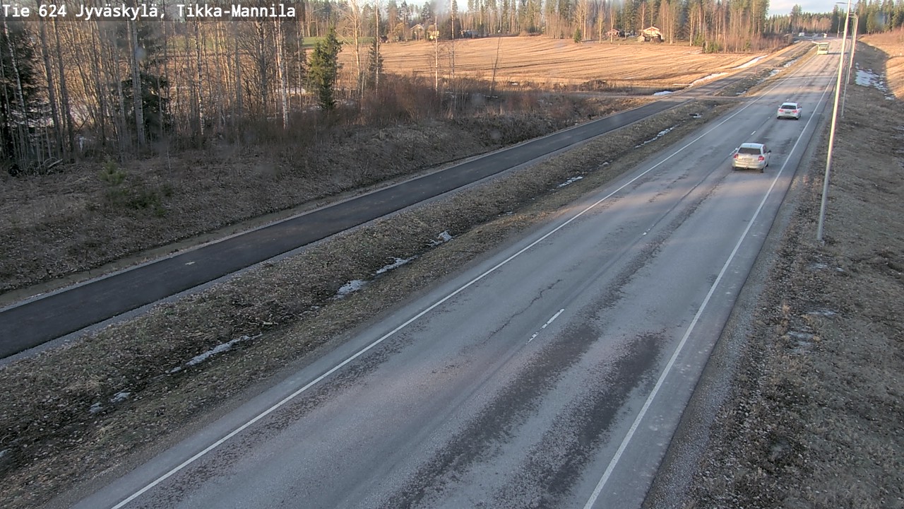 Weather Camera Image Väg 624 Jyväskylä, Tikka-Mannila, Jyväskylä, Keski-Suomi