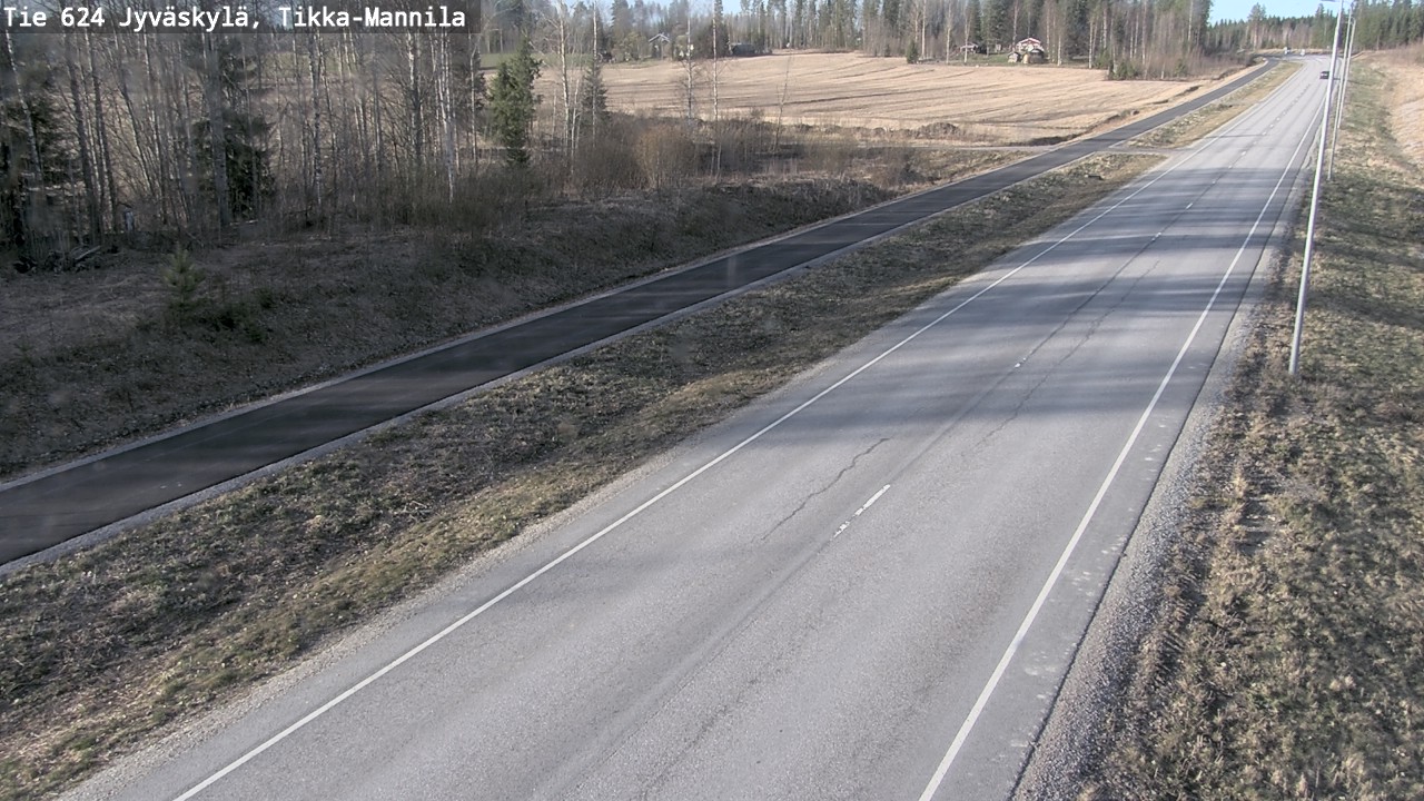 Weather Camera Image Road 624 Jyväskylä, Tikka-Mannila, Jyväskylä, Keski-Suomi