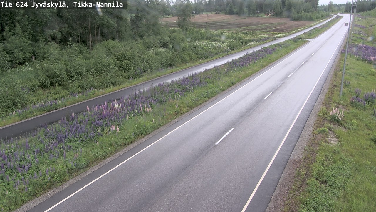 Weather Camera Image Väg 624 Jyväskylä, Tikka-Mannila, Jyväskylä, Keski-Suomi