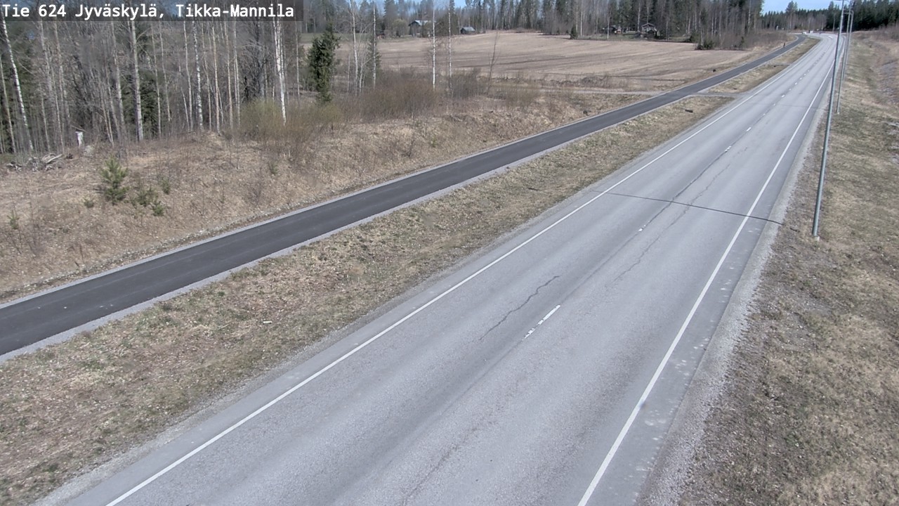 Weather Camera Image Road 624 Jyväskylä, Tikka-Mannila, Jyväskylä, Keski-Suomi