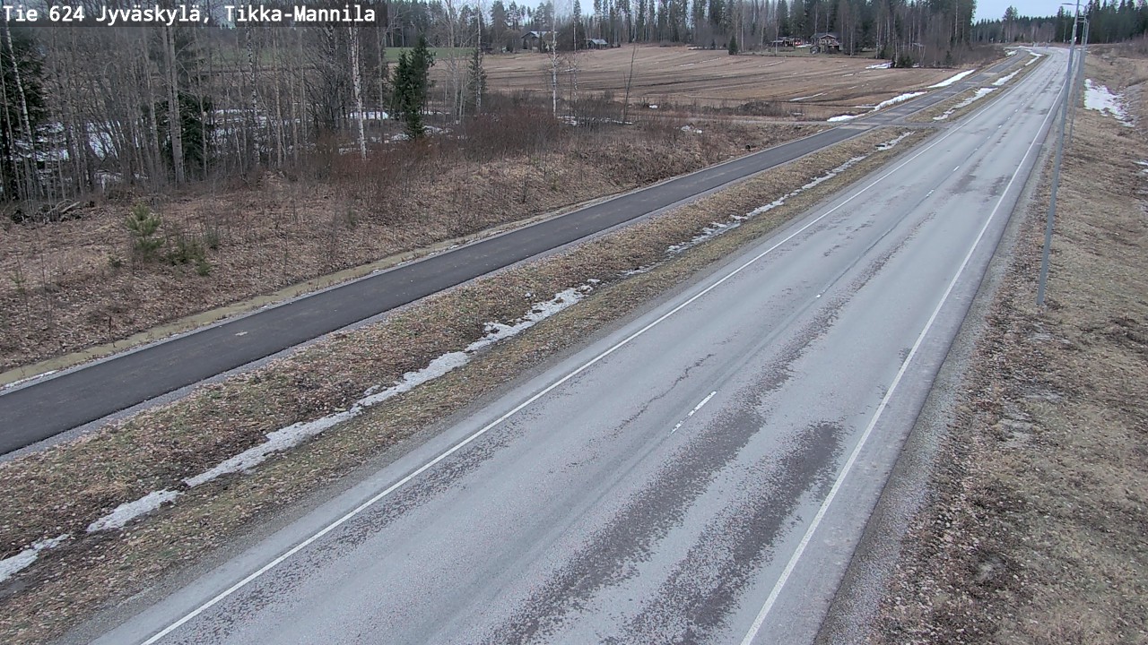 Kelikamerat Kuva Tie 624 Jyväskylä, Tikka-Mannila, Jyväskylä, Keski-Suomi