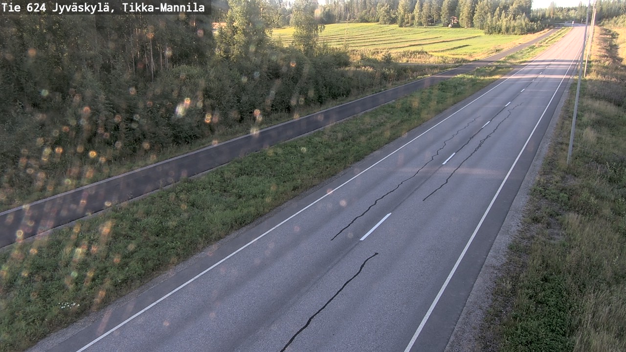 Kelikamerat Kuva Tie 624 Jyväskylä, Tikka-Mannila, Jyväskylä, Keski-Suomi