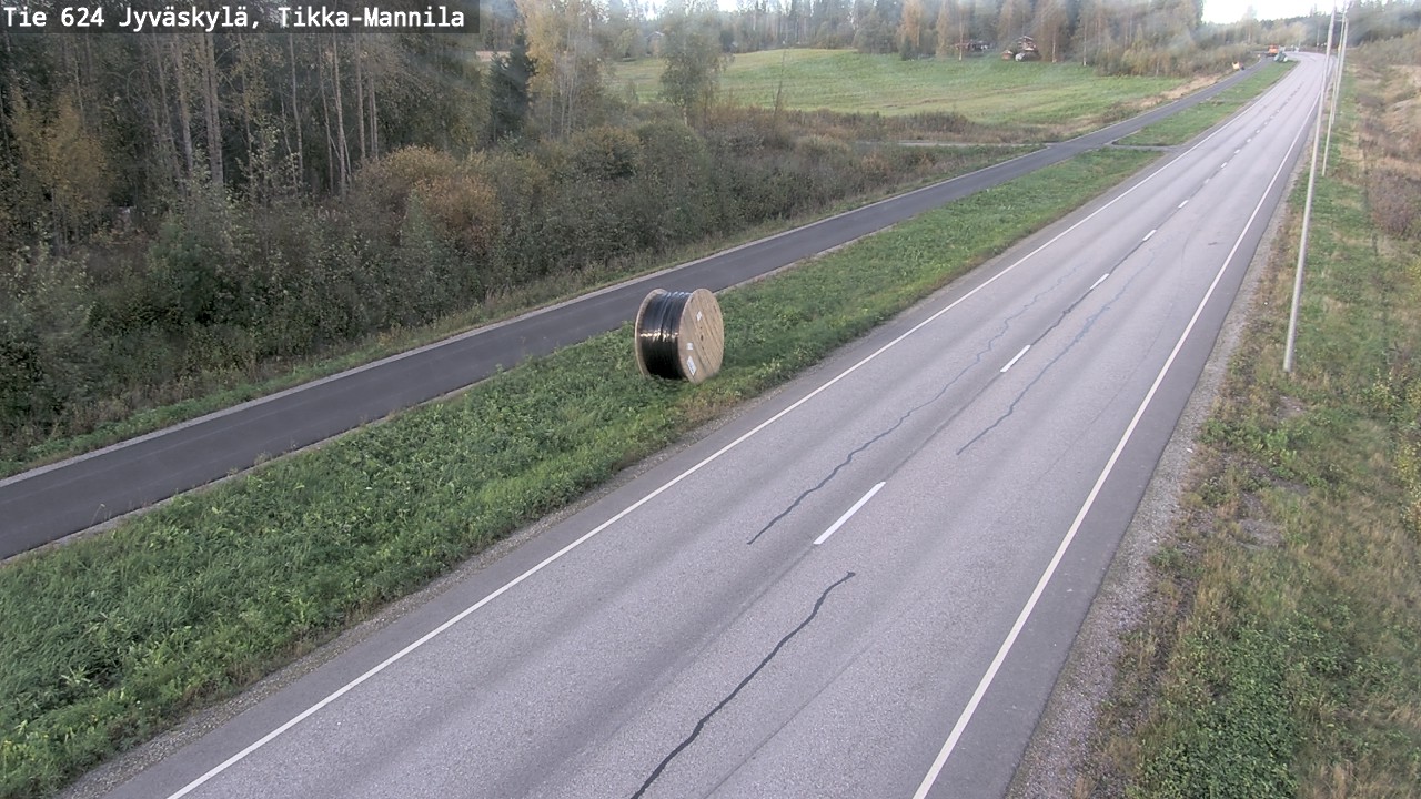 Weather Camera Image Väg 624 Jyväskylä, Tikka-Mannila, Jyväskylä, Keski-Suomi