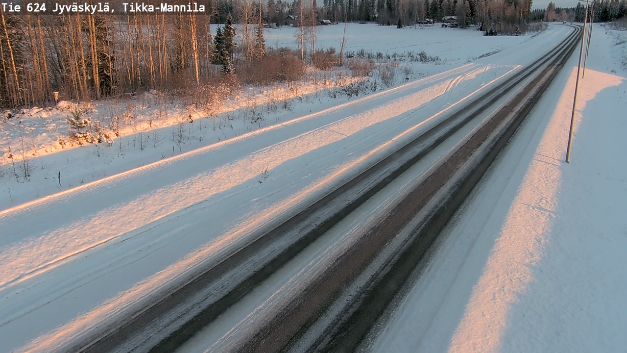 Kelikamerat Kuva Tie 624 Jyväskylä, Tikka-Mannila, Jyväskylä, Keski-Suomi
