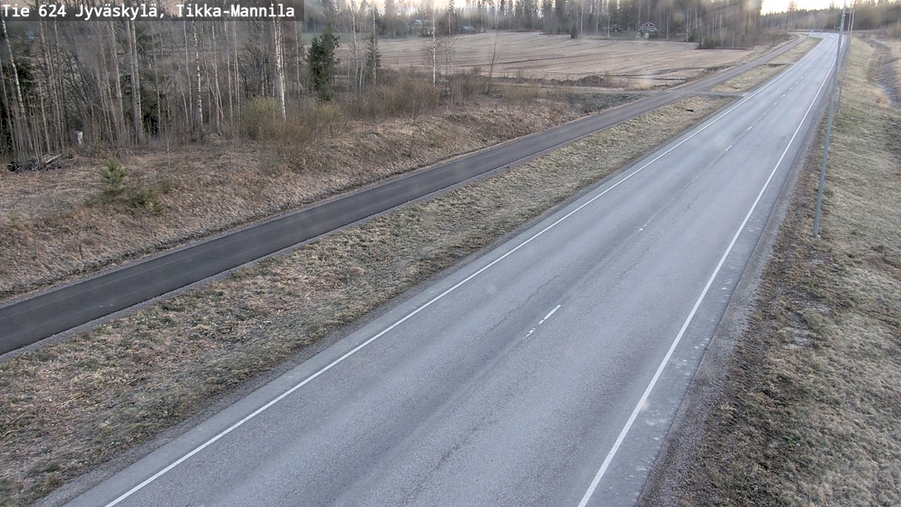 Weather Camera Image Väg 624 Jyväskylä, Tikka-Mannila, Jyväskylä, Keski-Suomi