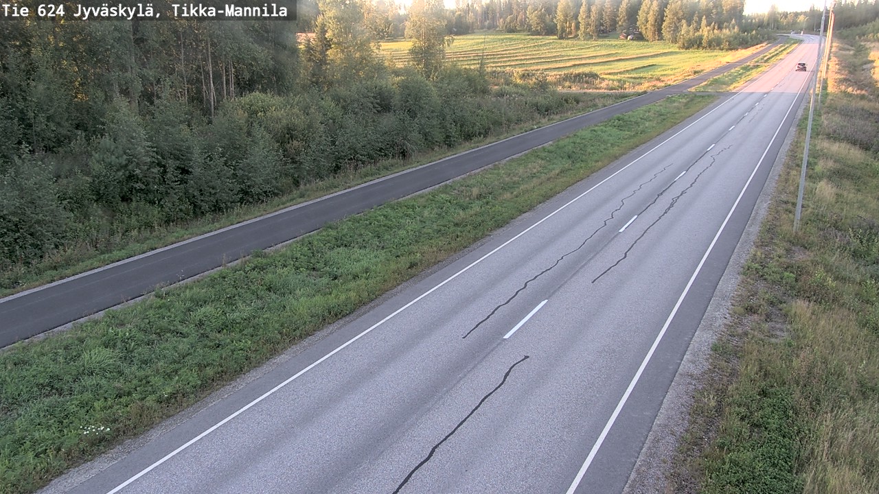Kelikamerat Kuva Tie 624 Jyväskylä, Tikka-Mannila, Jyväskylä, Keski-Suomi
