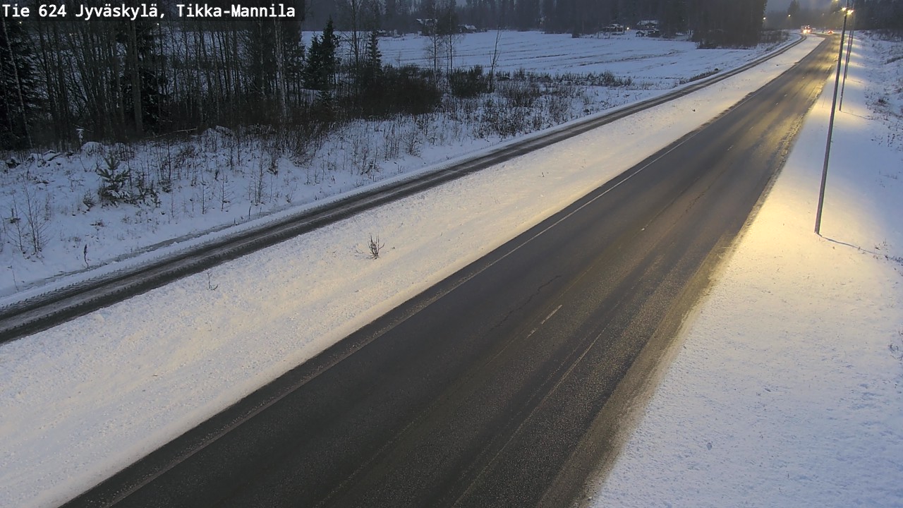 Weather Camera Image Road 624 Jyväskylä, Tikka-Mannila, Jyväskylä, Keski-Suomi