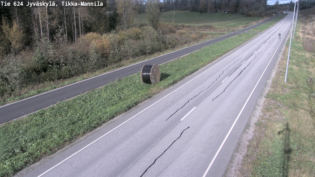 Weather Camera Image Väg 624 Jyväskylä, Tikka-Mannila, Jyväskylä, Keski-Suomi
