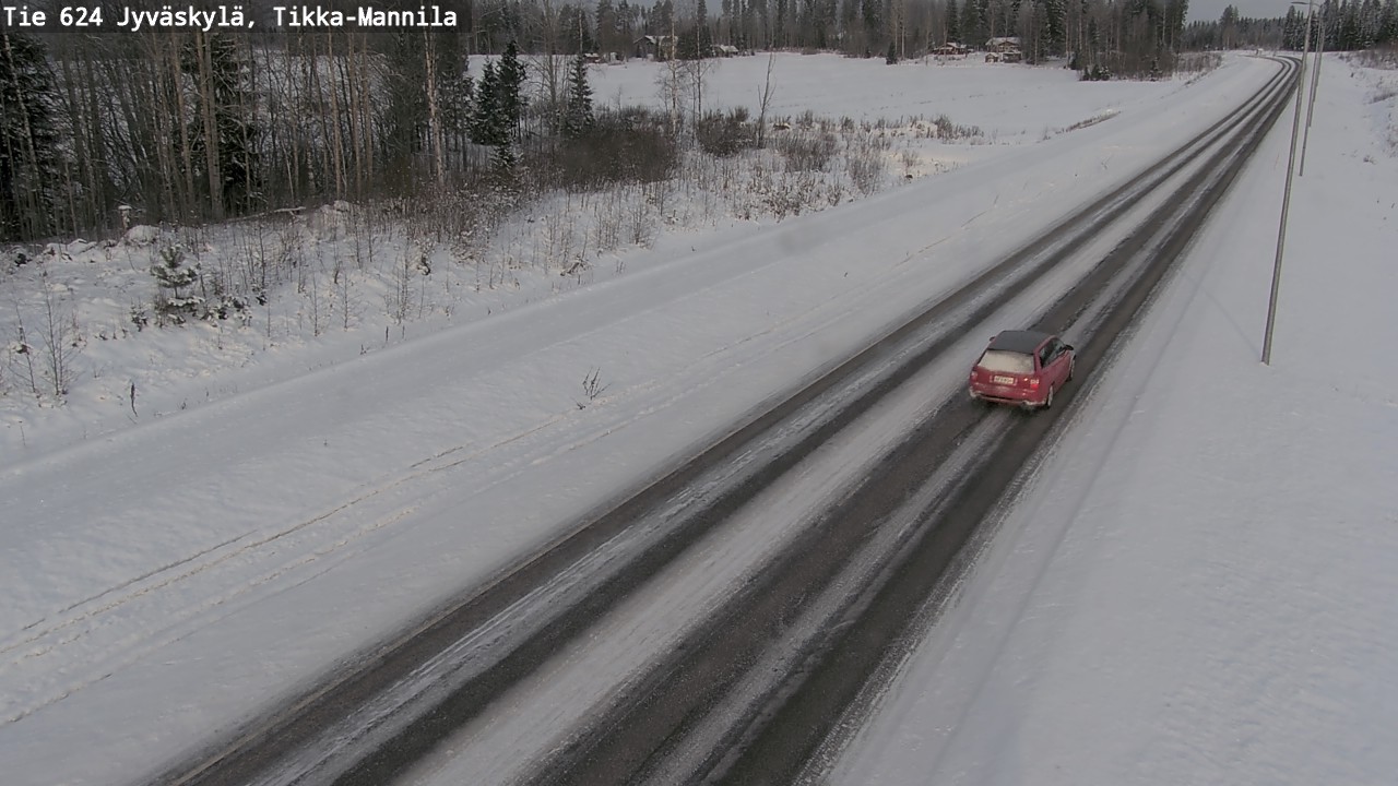 Kelikamerat Kuva Tie 624 Jyväskylä, Tikka-Mannila, Jyväskylä, Keski-Suomi