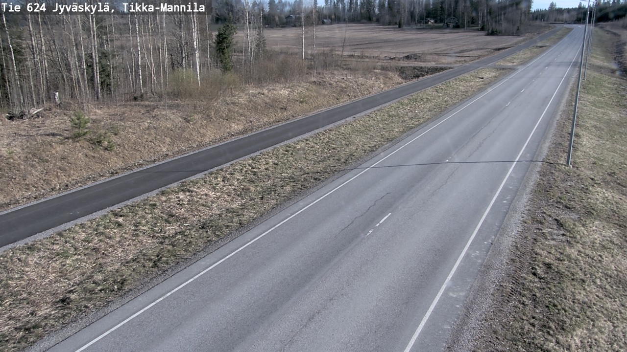 Weather Camera Image Väg 624 Jyväskylä, Tikka-Mannila, Jyväskylä, Keski-Suomi