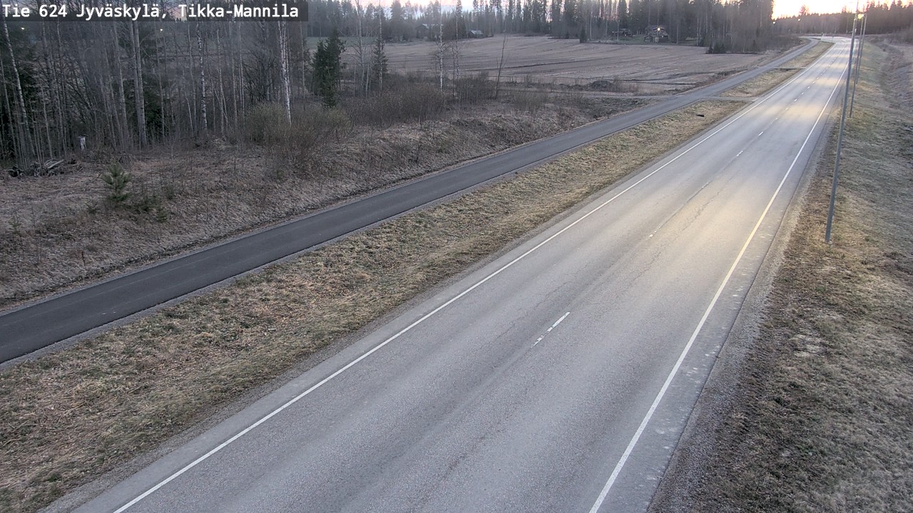 Weather Camera Image Road 624 Jyväskylä, Tikka-Mannila, Jyväskylä, Keski-Suomi