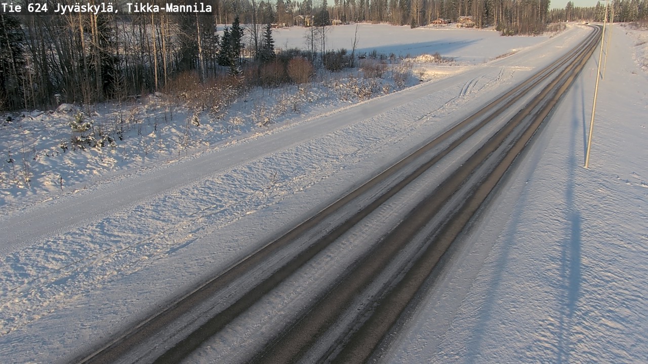 Weather Camera Image Road 624 Jyväskylä, Tikka-Mannila, Jyväskylä, Keski-Suomi