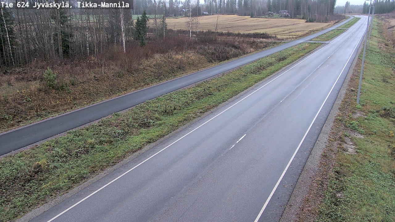 Kelikamerat Kuva Tie 624 Jyväskylä, Tikka-Mannila, Jyväskylä, Keski-Suomi