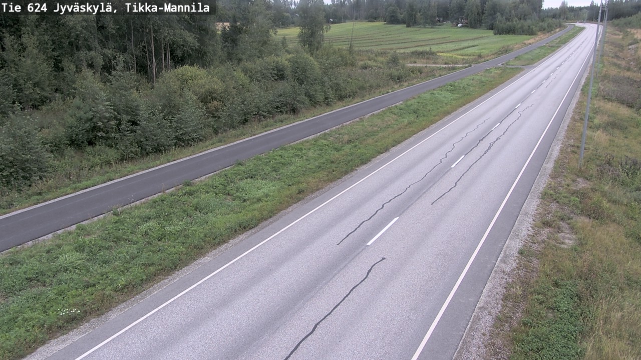 Weather Camera Image Road 624 Jyväskylä, Tikka-Mannila, Jyväskylä, Keski-Suomi