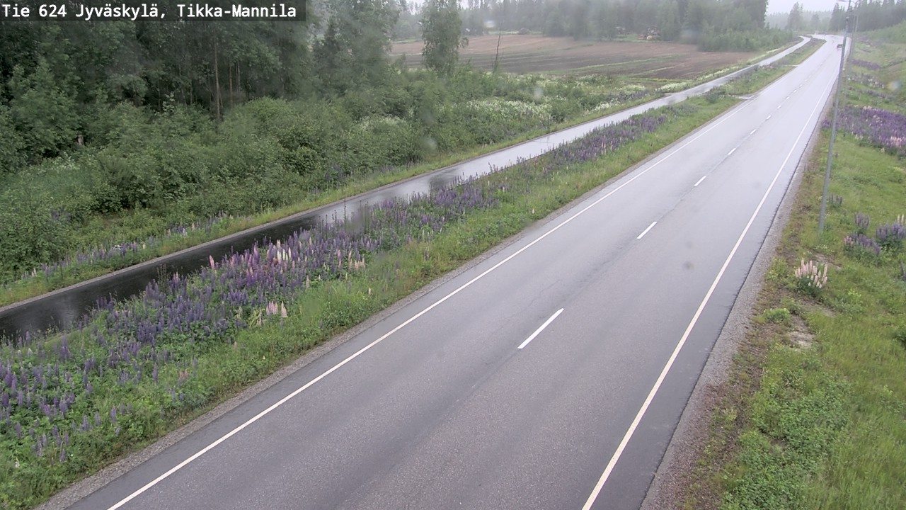 Weather Camera Image Väg 624 Jyväskylä, Tikka-Mannila, Jyväskylä, Keski-Suomi
