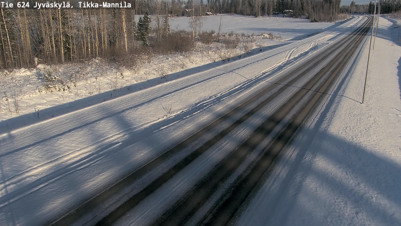Weather Camera Image Väg 624 Jyväskylä, Tikka-Mannila, Jyväskylä, Keski-Suomi