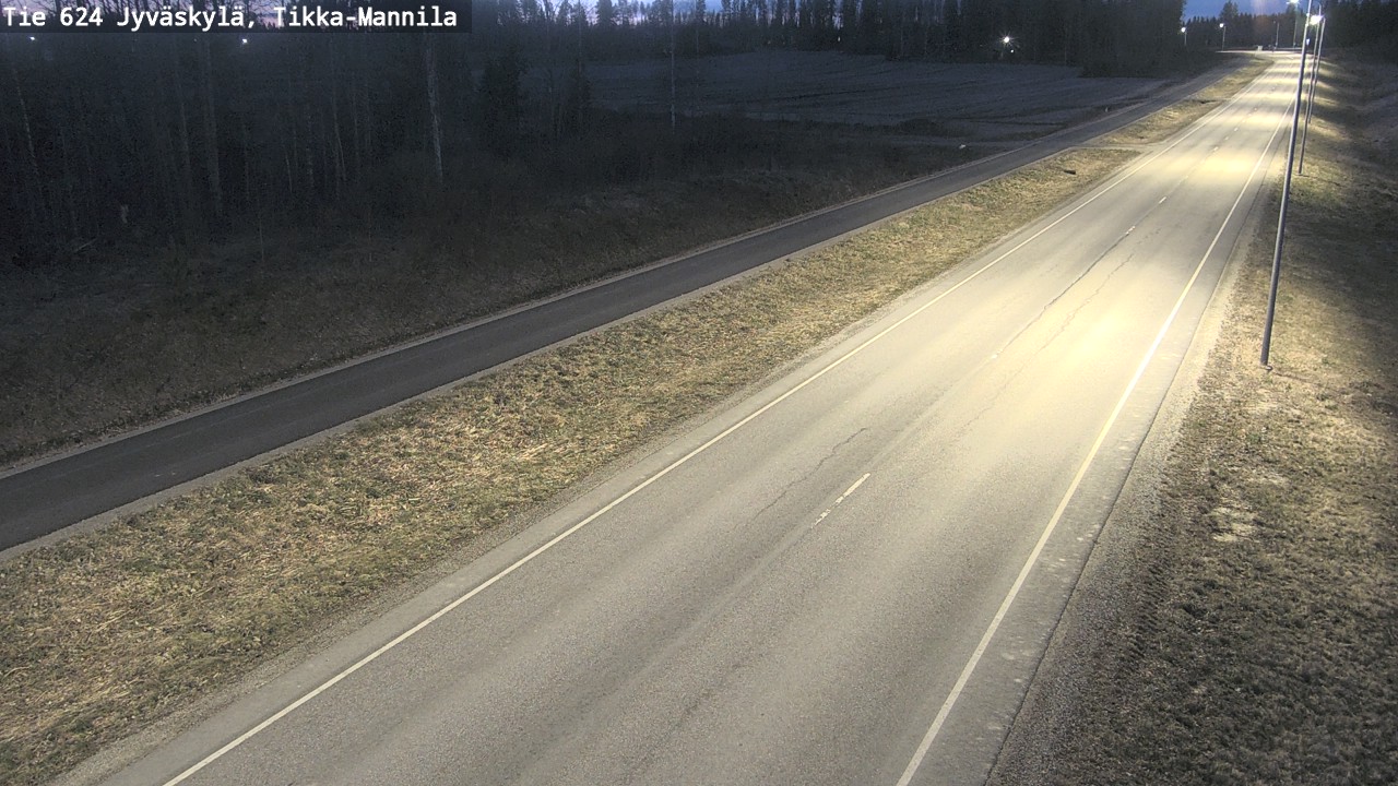 Weather Camera Image Road 624 Jyväskylä, Tikka-Mannila, Jyväskylä, Keski-Suomi