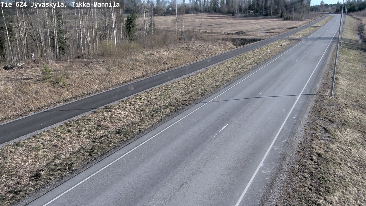 Weather Camera Image Road 624 Jyväskylä, Tikka-Mannila, Jyväskylä, Keski-Suomi