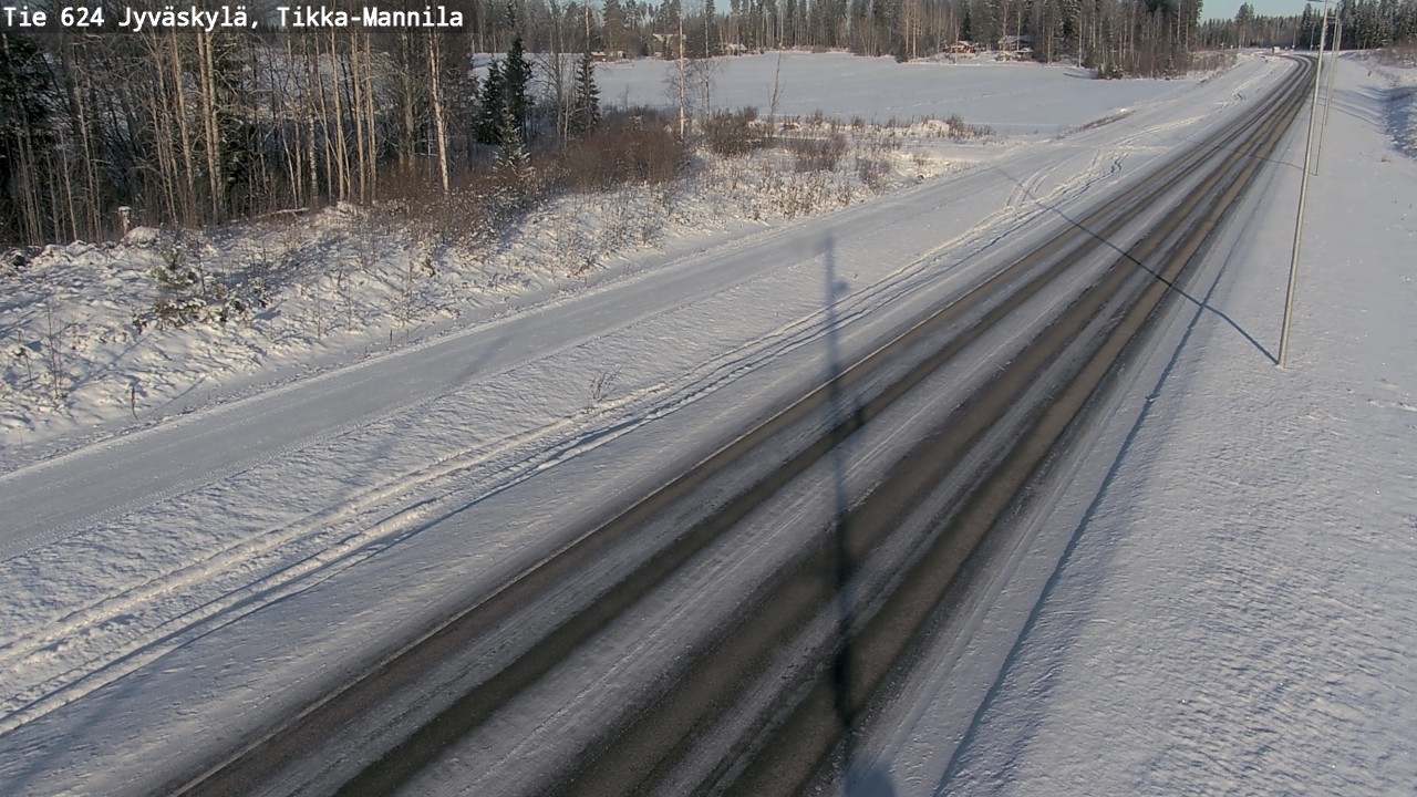 Weather Camera Image Road 624 Jyväskylä, Tikka-Mannila, Jyväskylä, Keski-Suomi