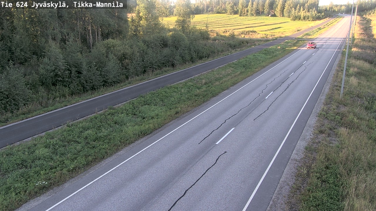 Kelikamerat Kuva Tie 624 Jyväskylä, Tikka-Mannila, Jyväskylä, Keski-Suomi