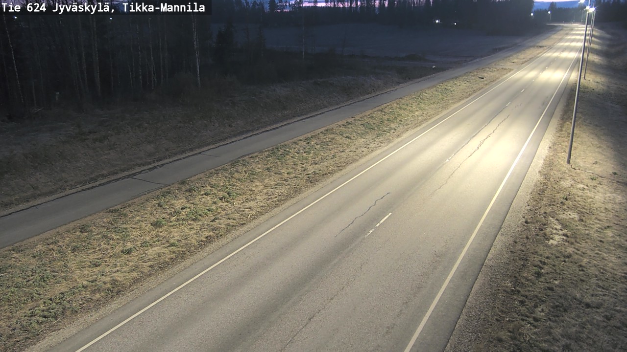 Weather Camera Image Road 624 Jyväskylä, Tikka-Mannila, Jyväskylä, Keski-Suomi