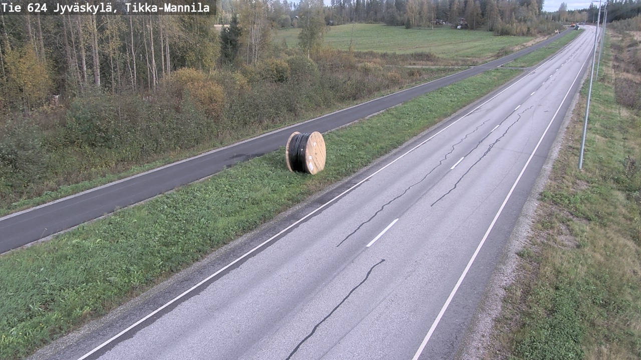Weather Camera Image Väg 624 Jyväskylä, Tikka-Mannila, Jyväskylä, Keski-Suomi