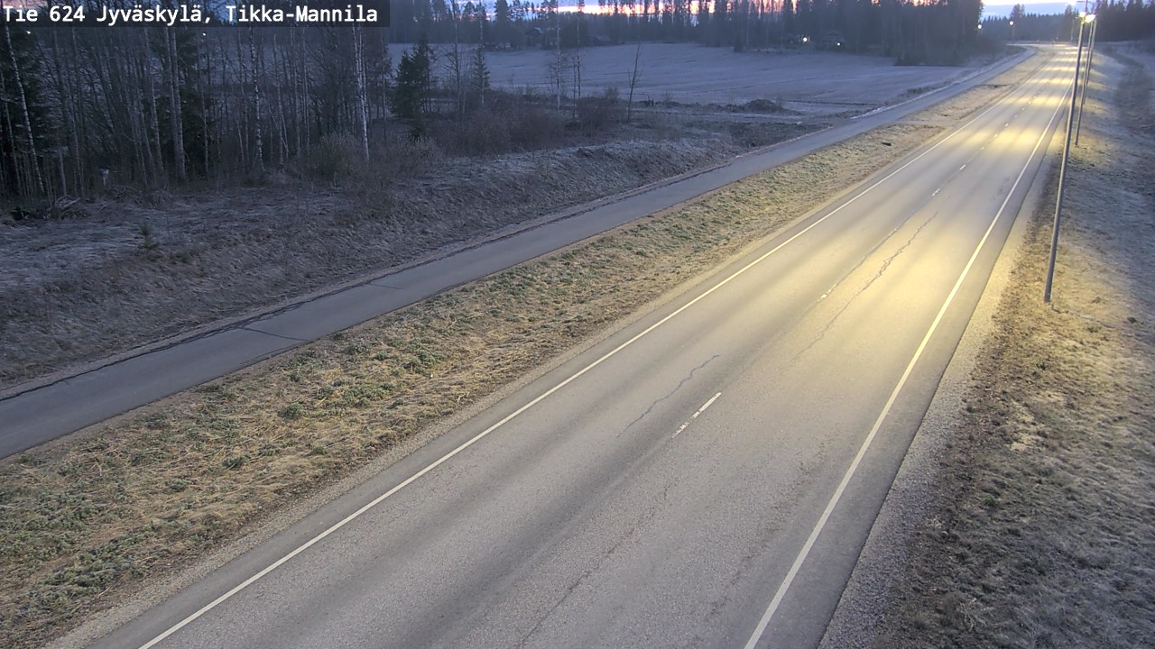 Weather Camera Image Väg 624 Jyväskylä, Tikka-Mannila, Jyväskylä, Keski-Suomi